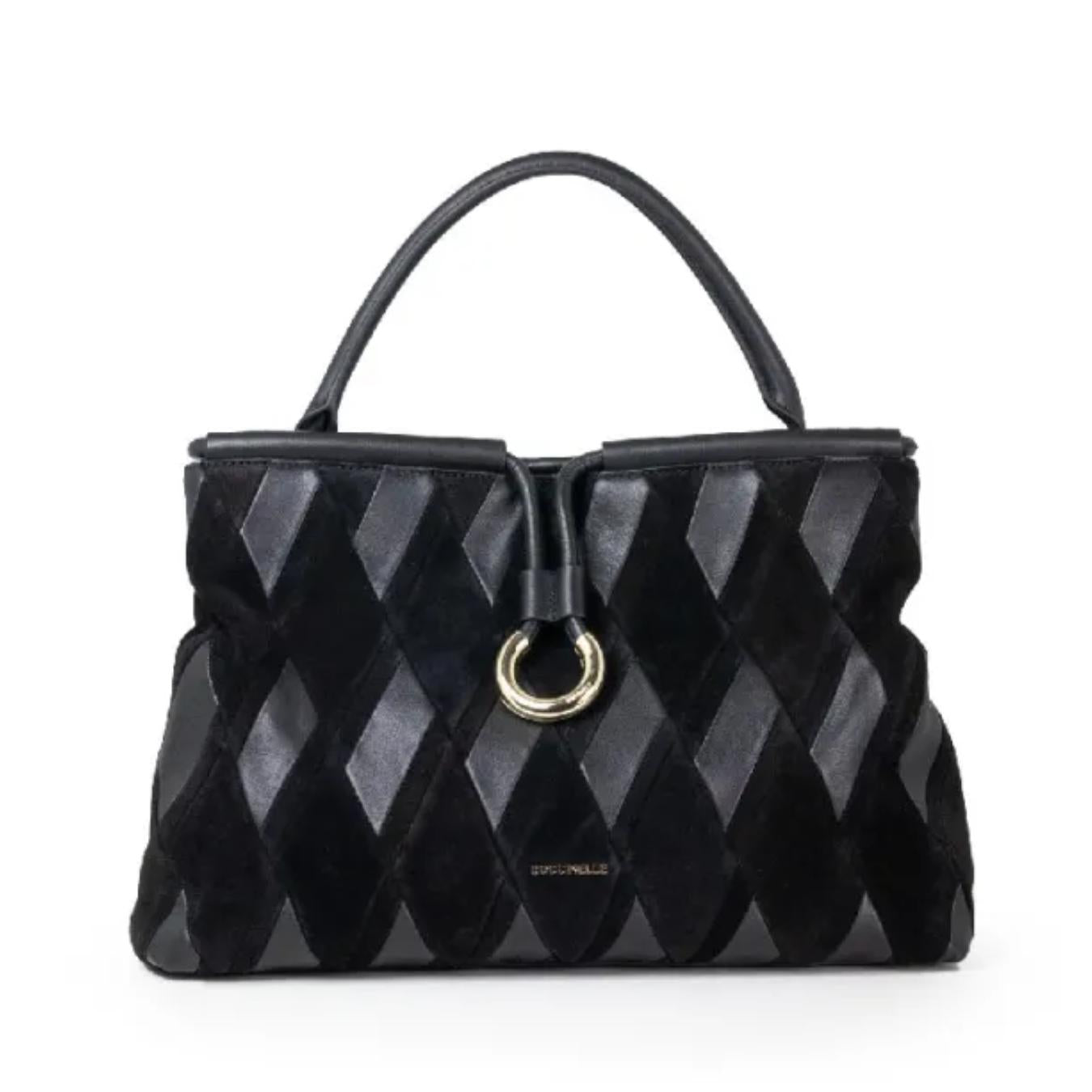 Borsa a Mano Scamosciata Lisbet Patch