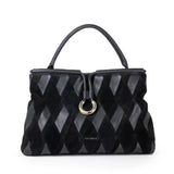 Borsa a Mano Scamosciata Lisbet Patch