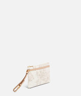 Geo Classic White Clutch media con occhiello