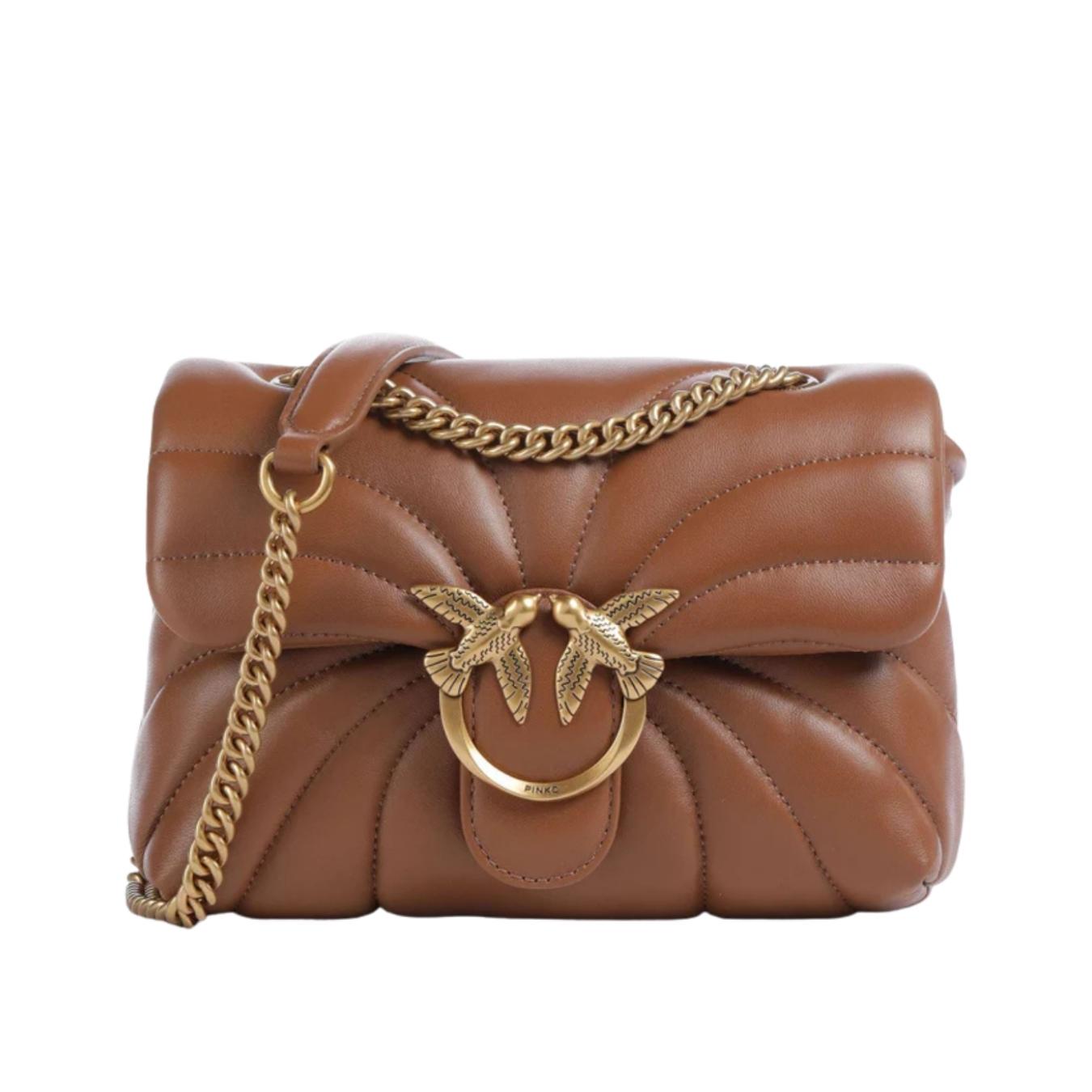 Mini Borsa Love Bag Puff Butterfly a Tracolla in Nappa
