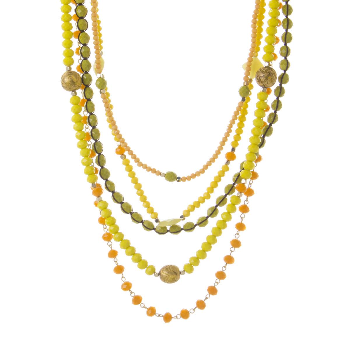 Collana Multifilo Con Perline Ischia