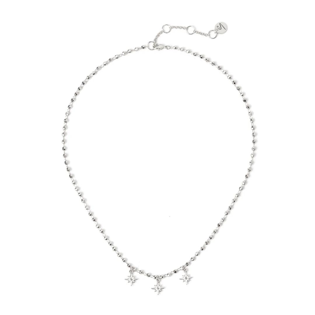 Collana Corta a Sfere Sfaccettate Aldebaran