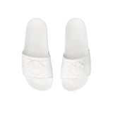 Ciabatte in Gomma con Maxi Logo Love Birds White