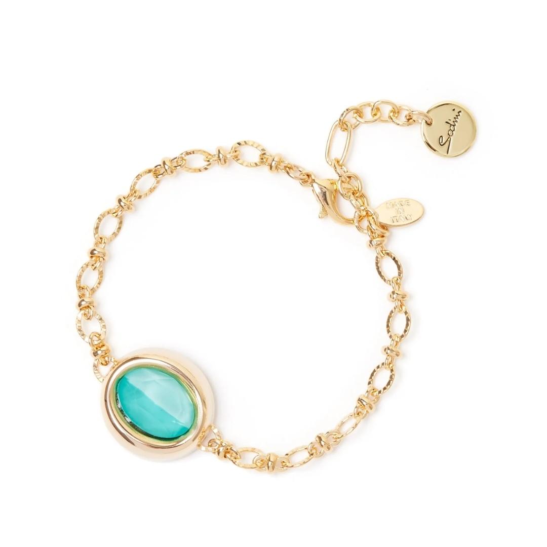 Bracciale Catena e Charm Ovale Ribera