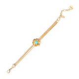 Bracciale serpentina e fiore Ribera
