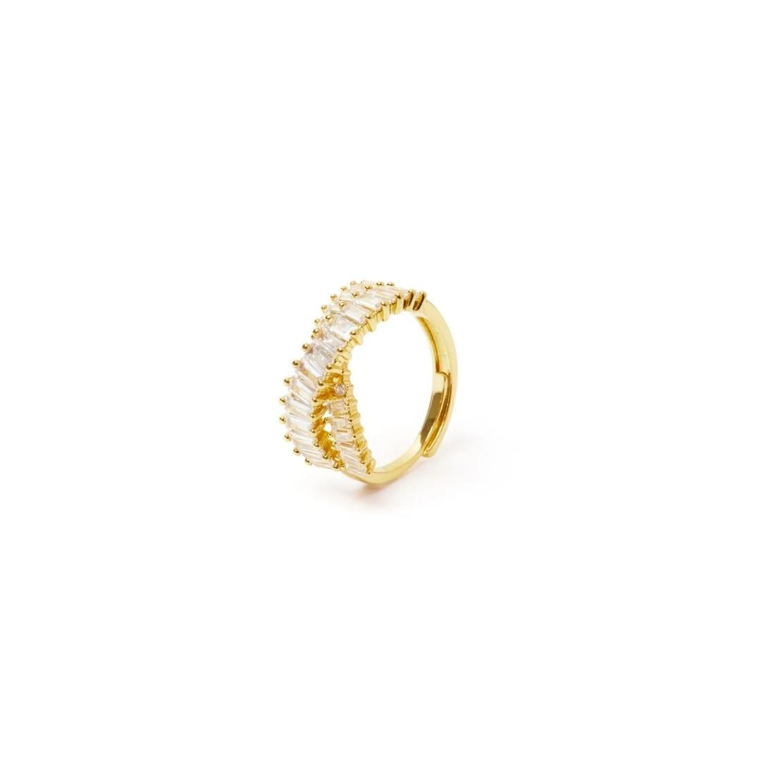 Anello a due linee incrociate Serenissima