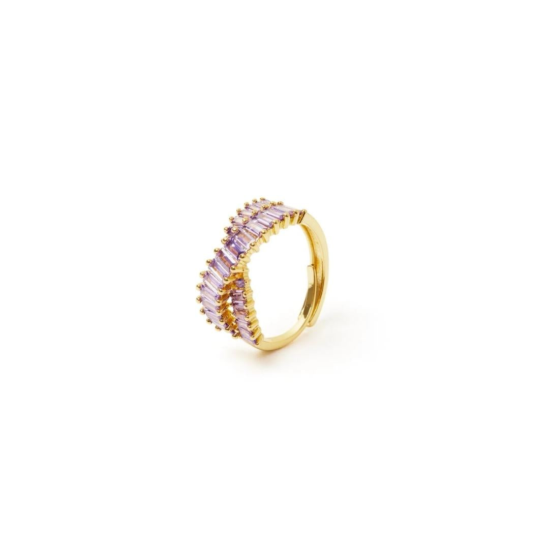 Anello a due linee incrociate Serenissima