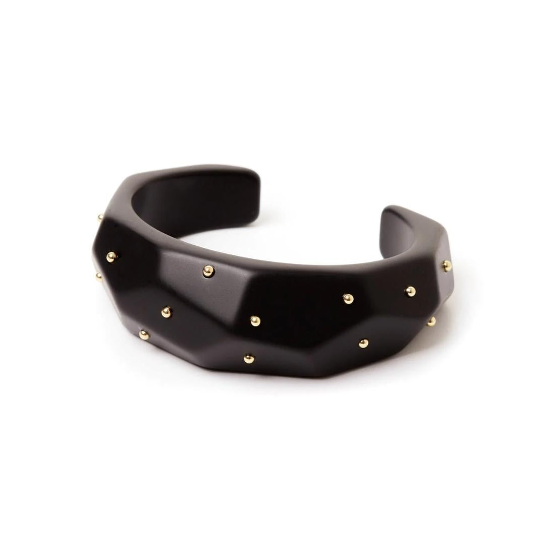 Bracciale rigido superficie poliedrica Filicudi