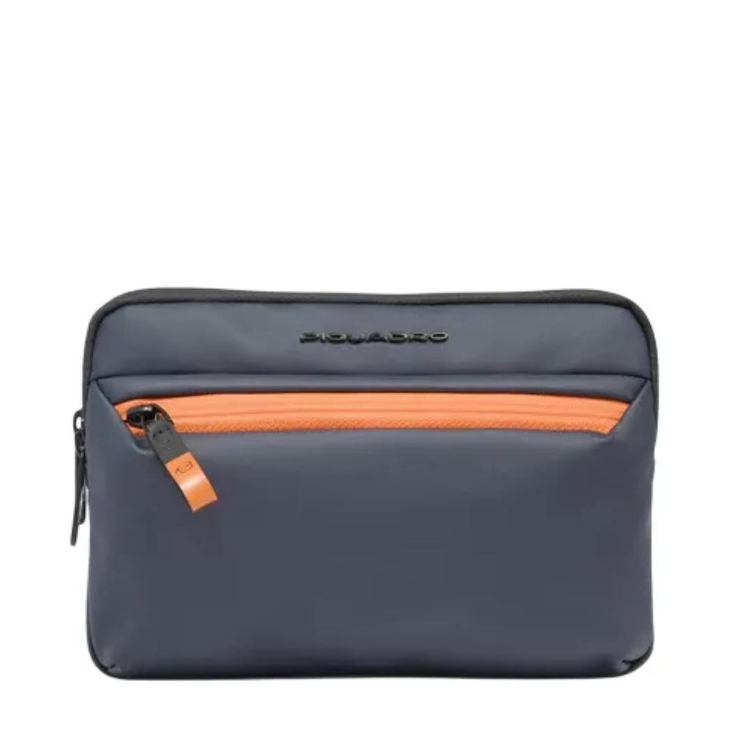 Pochette uomo porta iPad®mini in tessuto gommato Corner