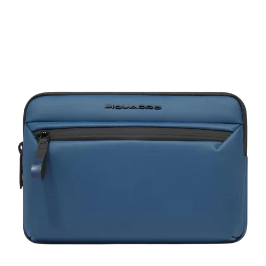Pochette uomo porta iPad®mini in tessuto gommato Corner
