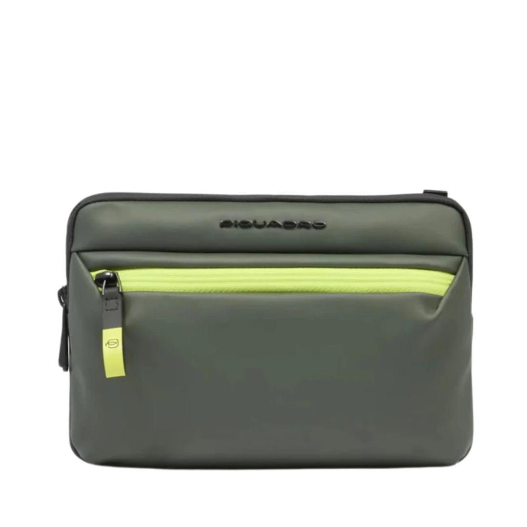 Pochette uomo porta iPad®mini in tessuto gommato Corner