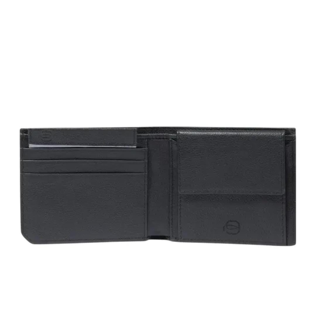Portafoglio Uomo Piccolo con Porta Spiccioli in pelle