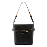 Borsa a spalla media Bucket Belt Bag in pelle