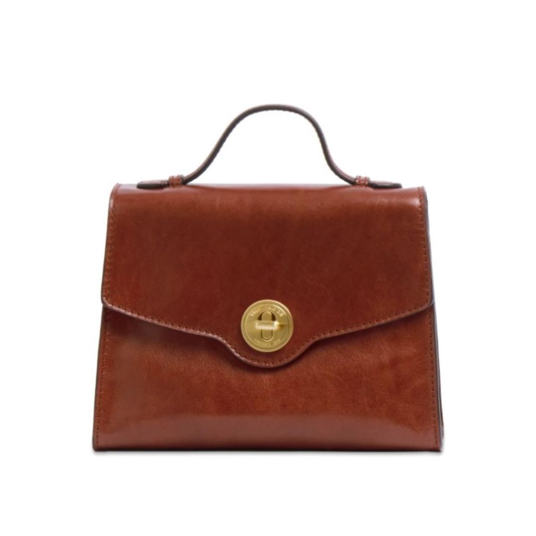 Borsa a mano in pelle con tracolla Irene