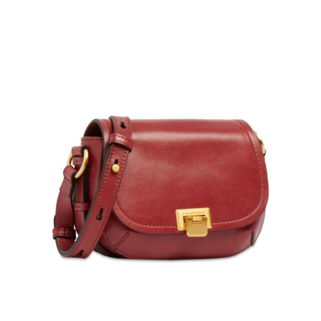 Borsa a tracolla in pelle con patta Federica