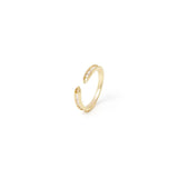 Anello con top a binario aperto Rania