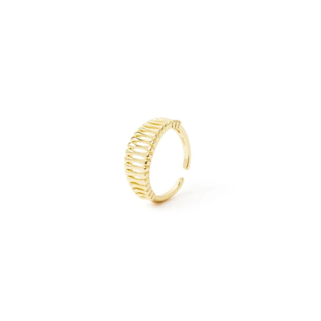 Anello con strisce aperte Rania