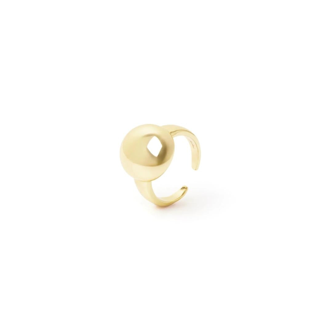 Anello con top a semisfera Rania
