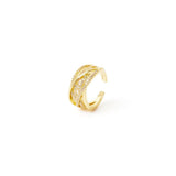 Anello a linee di zirconi Rania
