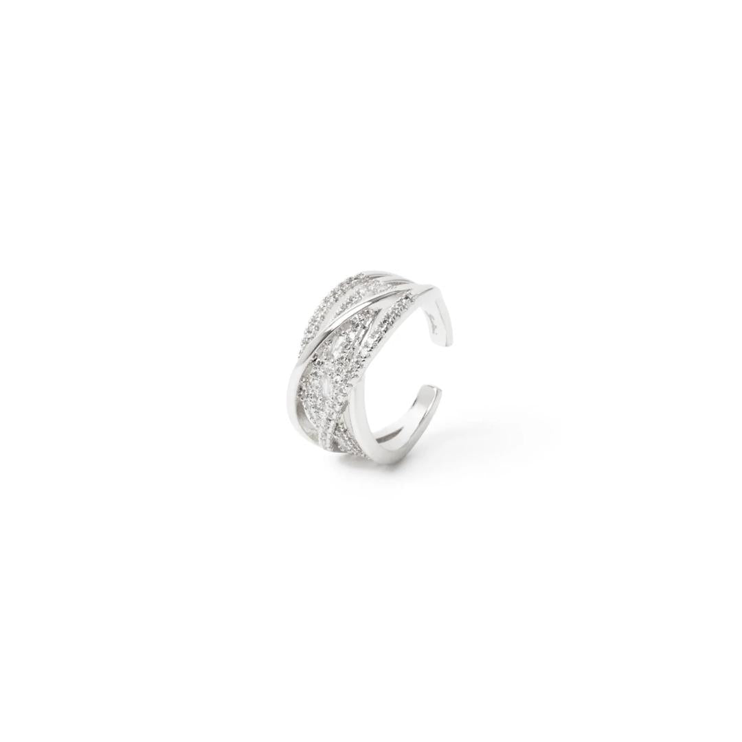 Anello a linee di zirconi Rania
