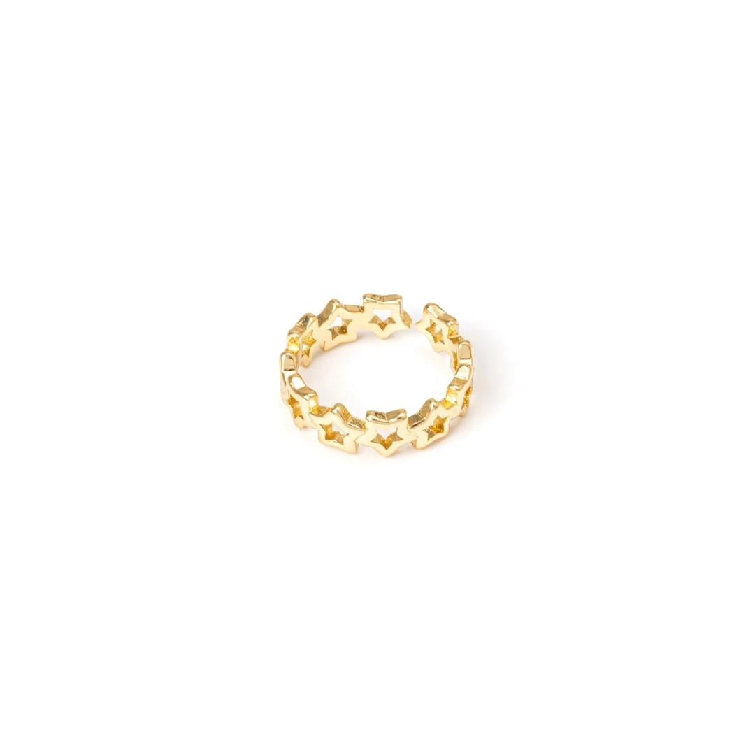 Anello a stelline congiunte Rania