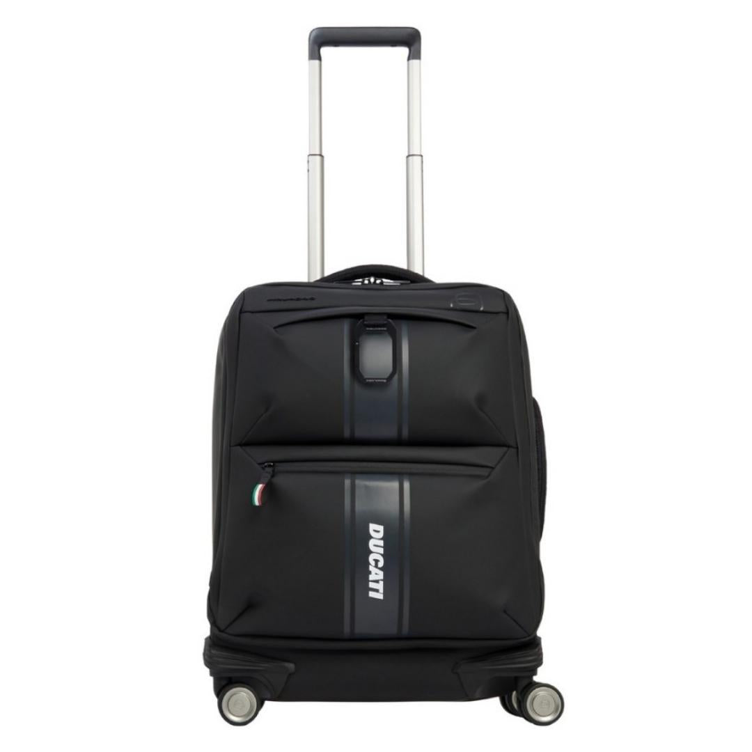 Trolley Slim Cabin Luggage 4 Ruote in Tessuto Ducati