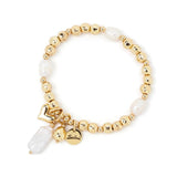 Bracciale elastico boule e ciondolini Andromeda
