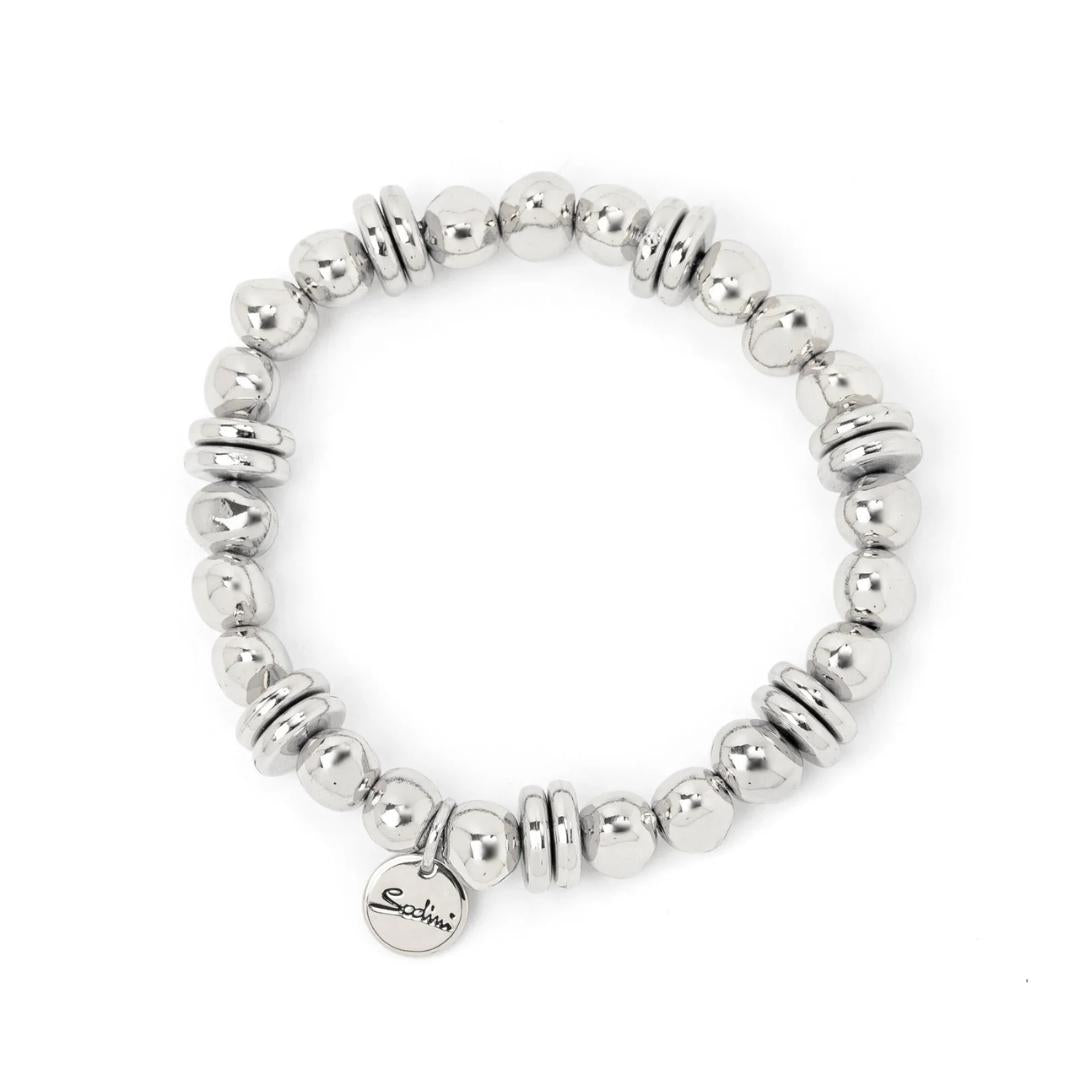 Bracciale elastico boule e dischetti Andromeda