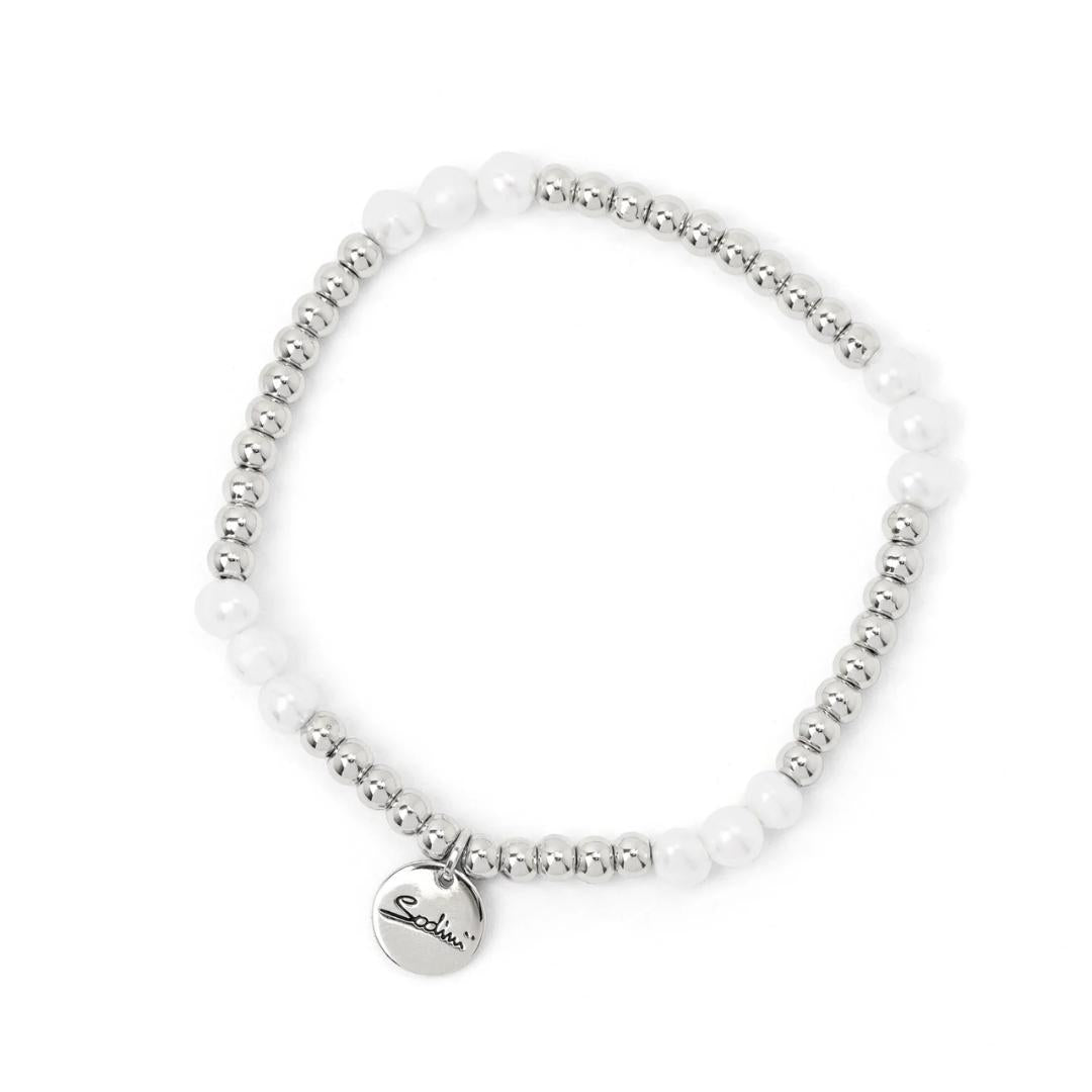 Bracciale elastico boule e perle Andromeda