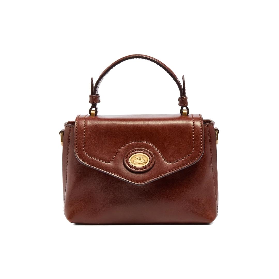 Mini Borsa a Mano in Pelle con Tracolla Rimovibile