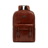 GALILEO Zaino in Pelle Porta PC Uomo una Zip