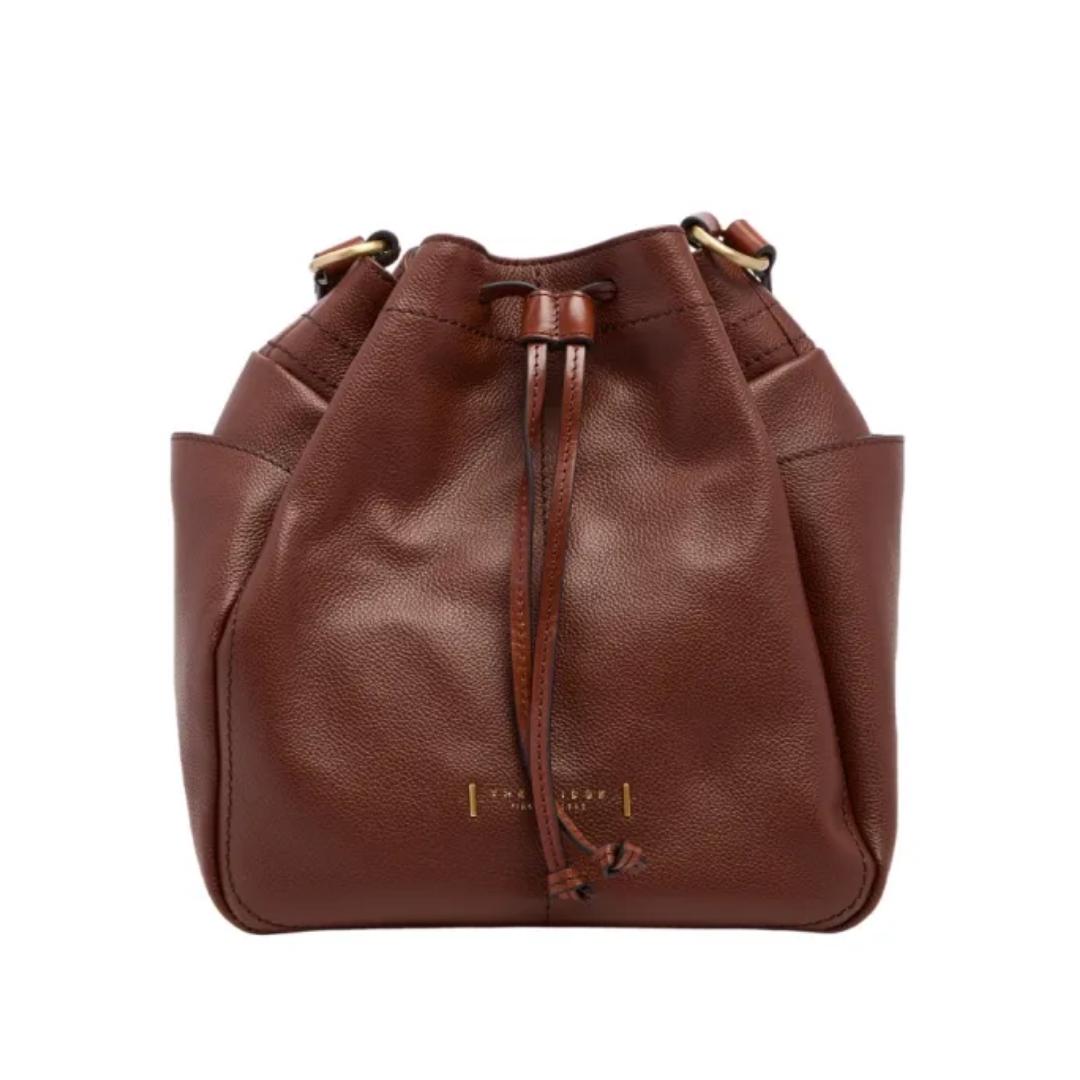 Borsa Secchiello in Pelle con Tracolla Letizia