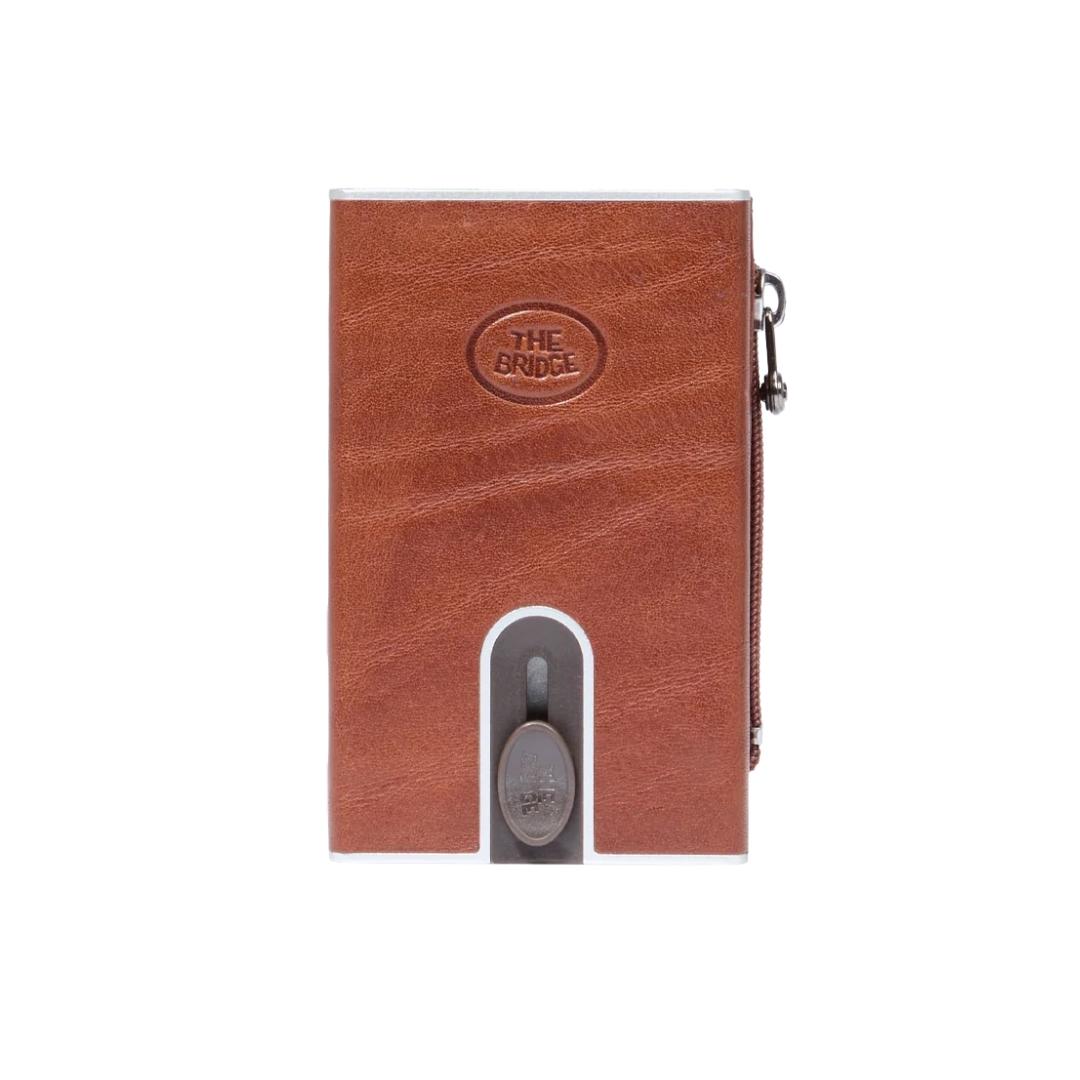 Portacarte in Pelle a Scatto con Protezione Rfid Story Uomo