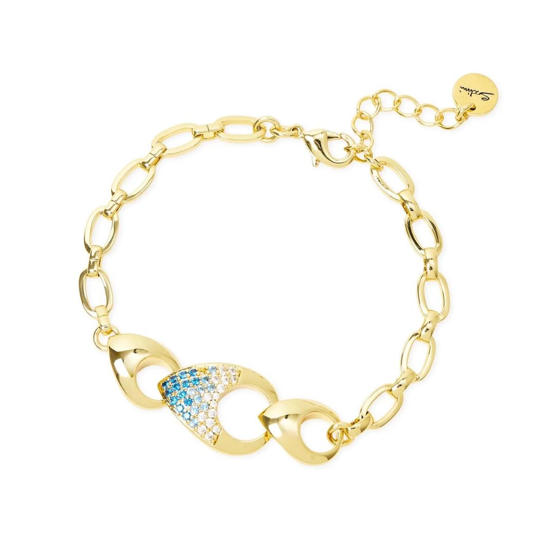 Bracciale Maglie Ovali tre Gocce Deva
