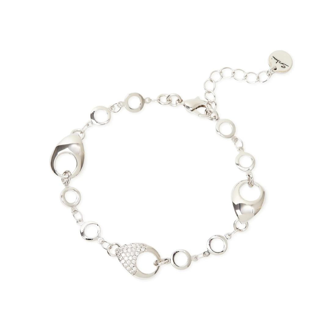 Bracciale Anelli Incatenati tre Gocce Deva