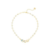 Collana Corta Anelli e Tre gocce Deva