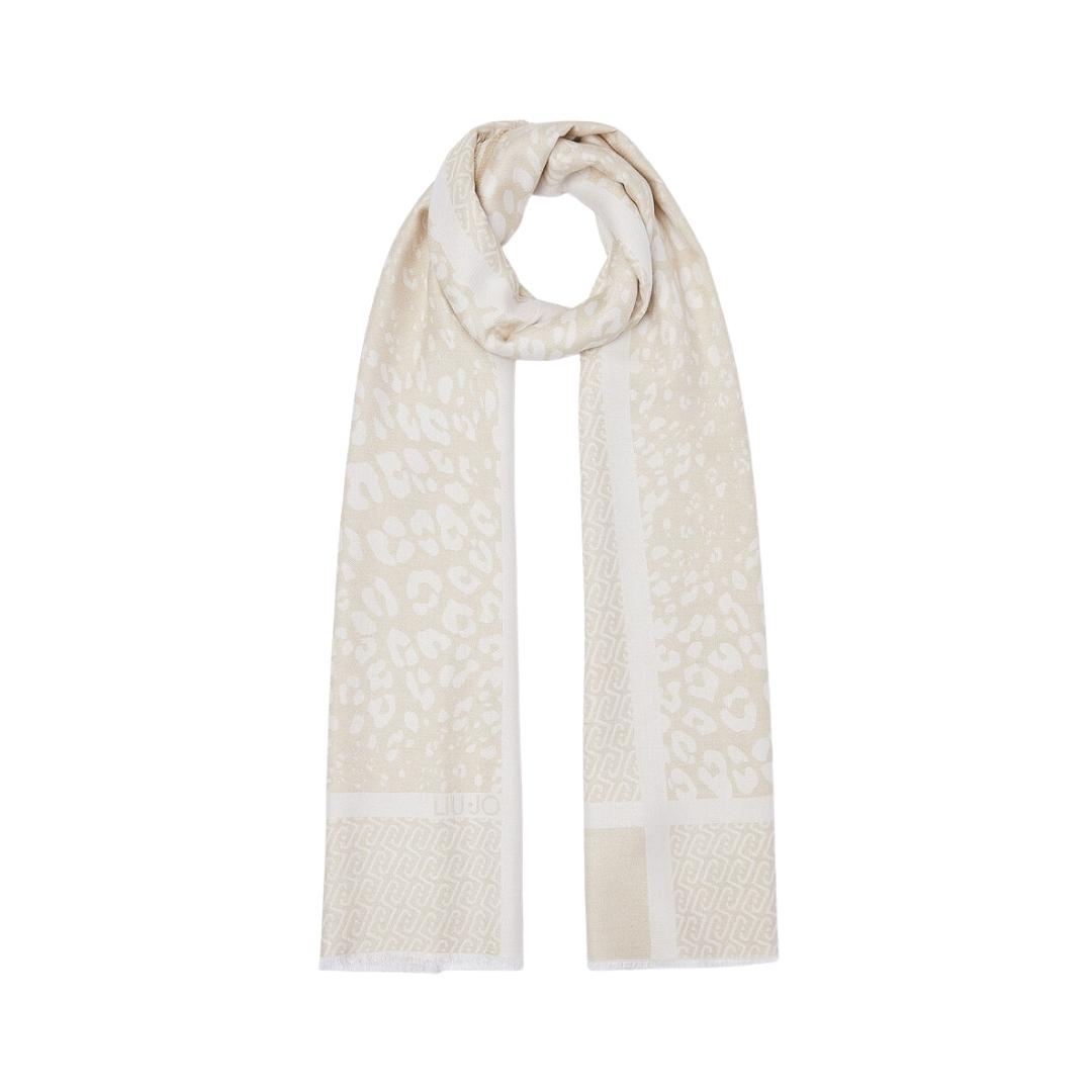 Stola Jacquard Animalier con Logo