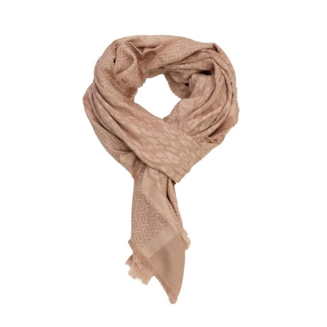 Stola Jacquard Animalier con Logo