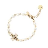 Bracciale Perle Incatenate Croce Naos