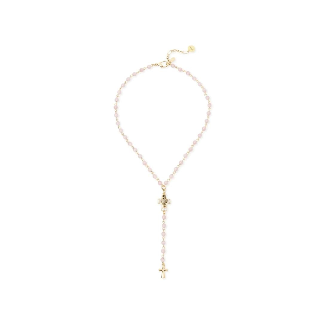 Collana Corta Y Perle e Croci Naos