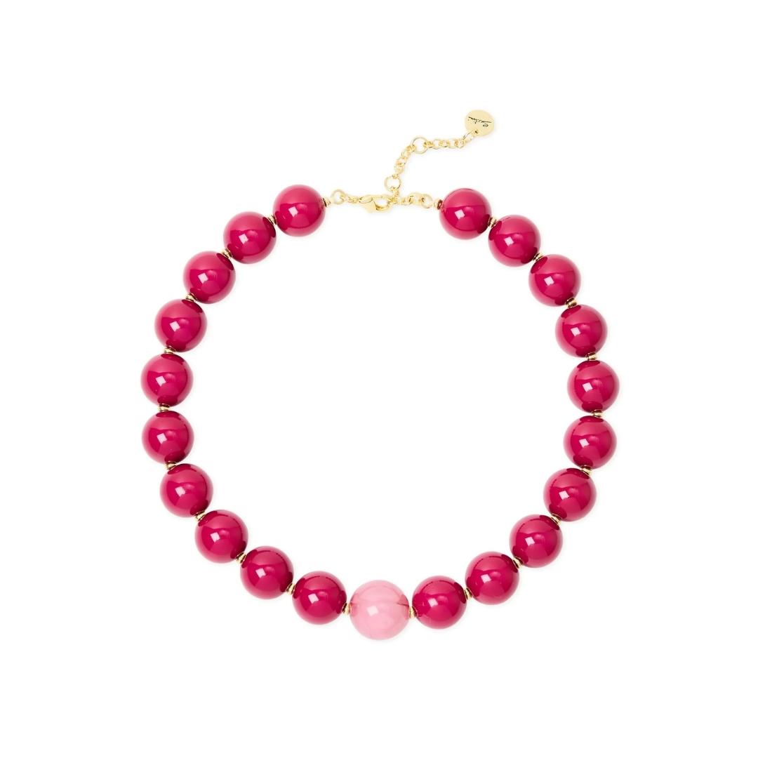 Collana Corta Sfere e Boule Sfaccettata Belle Epoque