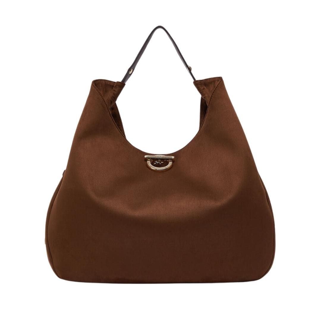 Borsa Hobo Grande con Borchie