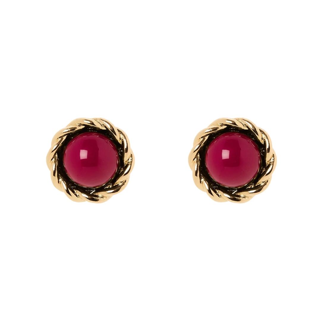 Orecchini Mini Bottone Cabochon Belle Epoque