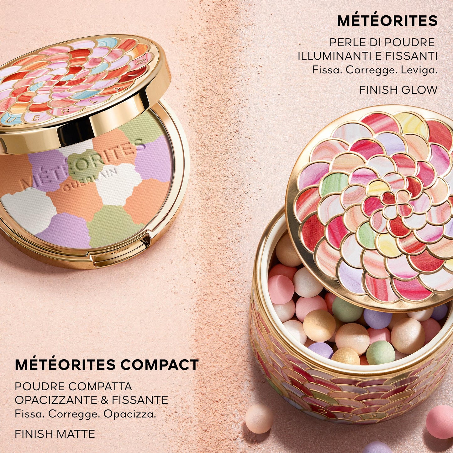 Météorites Compact Poudre Compatta Opacizzante E Fissante