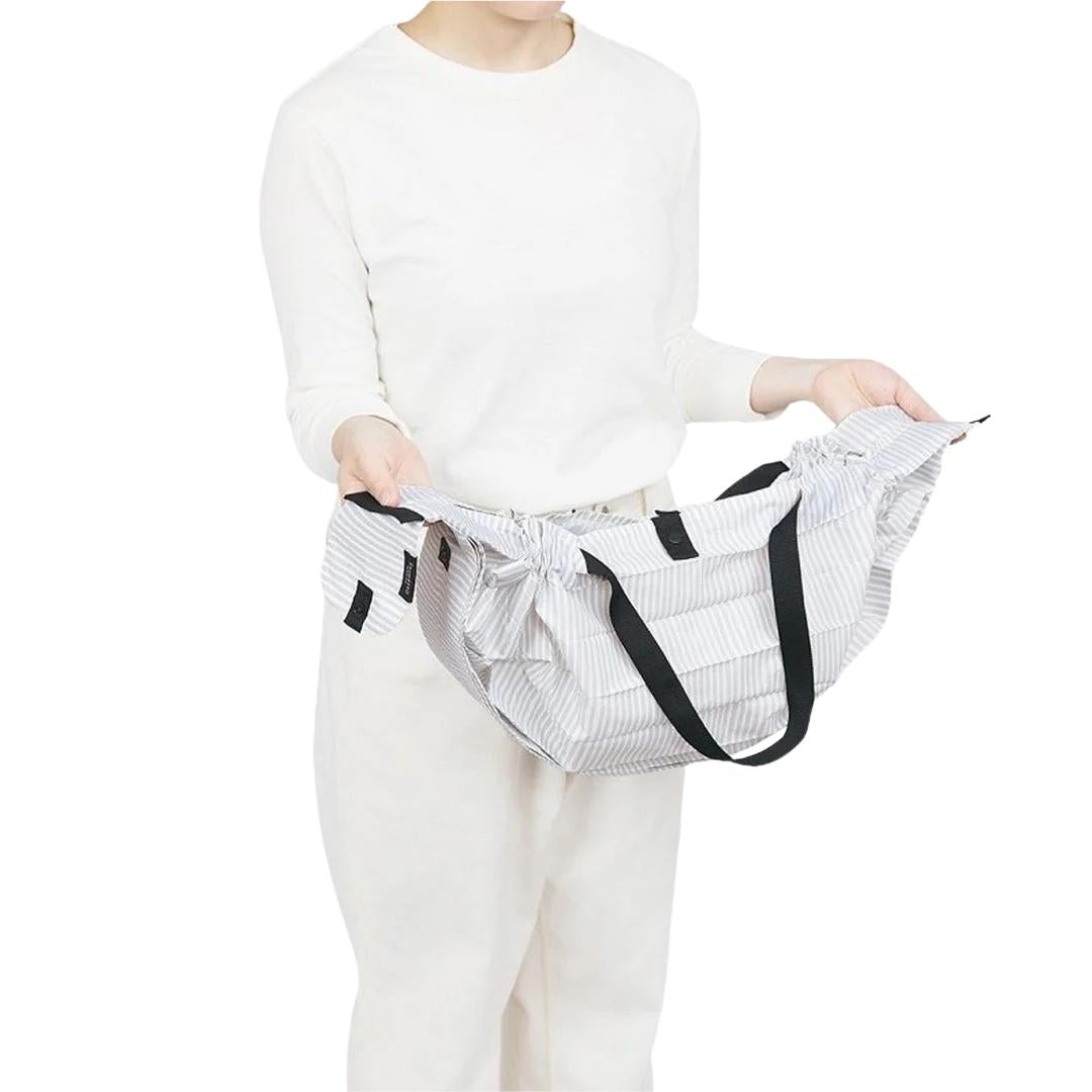 Borsa Stripe Bianco Rigato