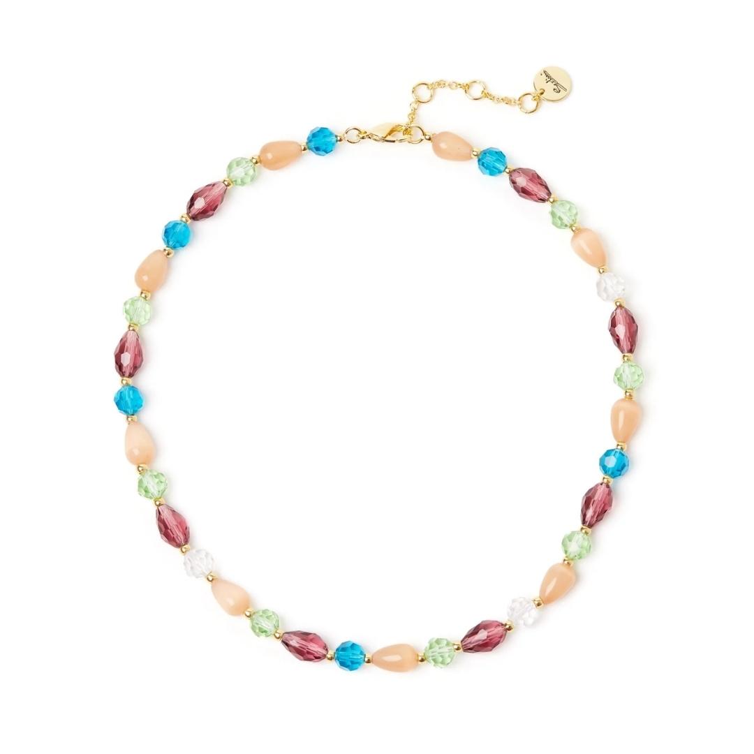 Girocollo Cristalli, Perline e Cabochon Ninfa