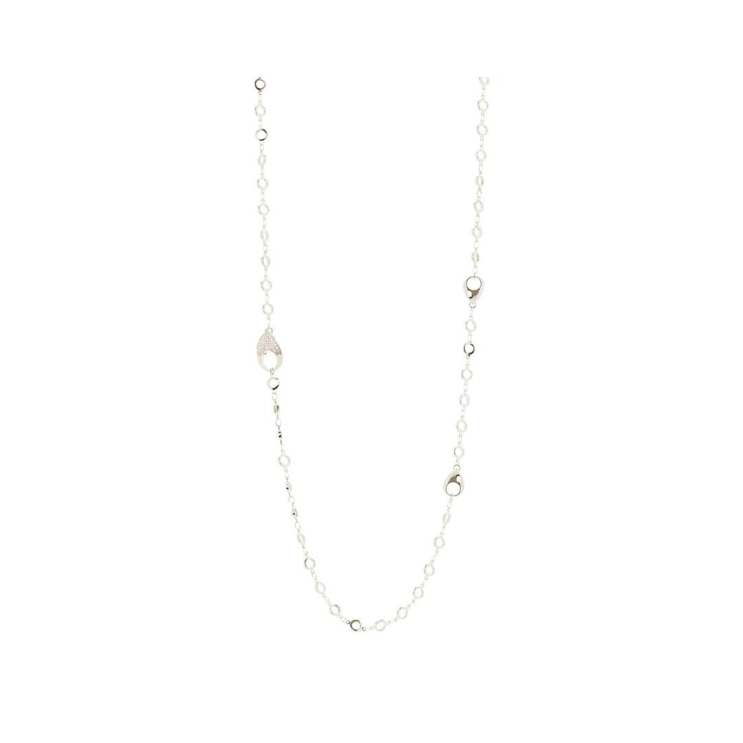 Collana Lunga Anelli e Gocce Deva