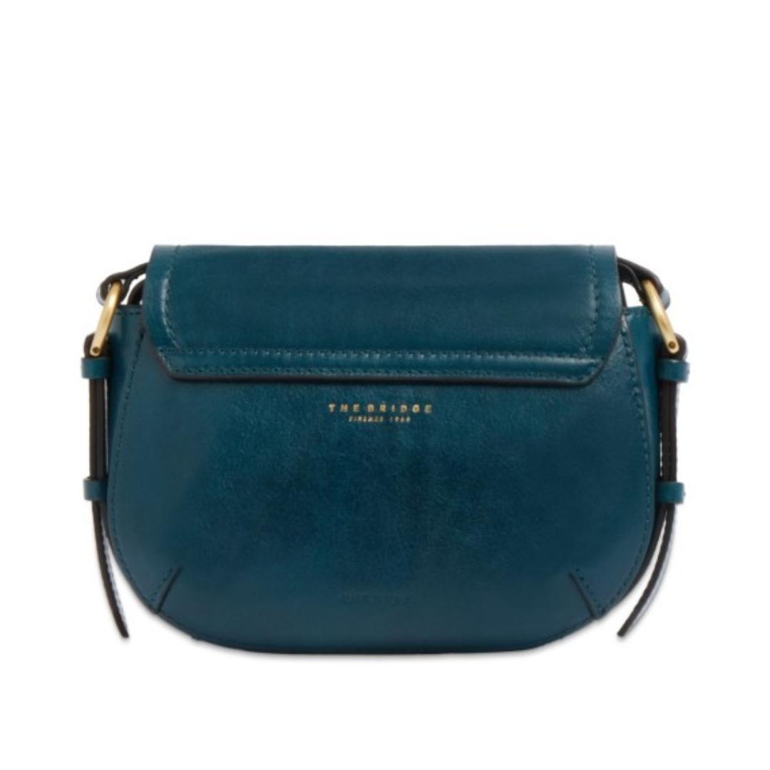 Borsa a tracolla in pelle con patta Federica
