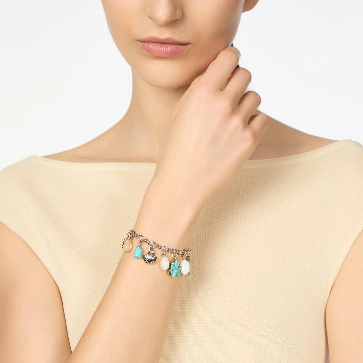 Bracciale catena e charms Maresia