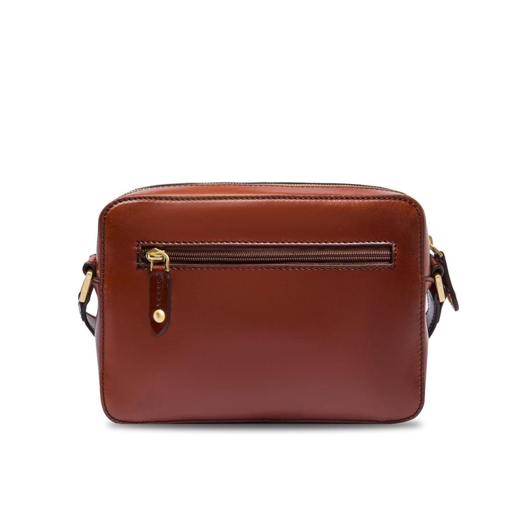 Tracolla in Pelle Uomo con Zip Frontale